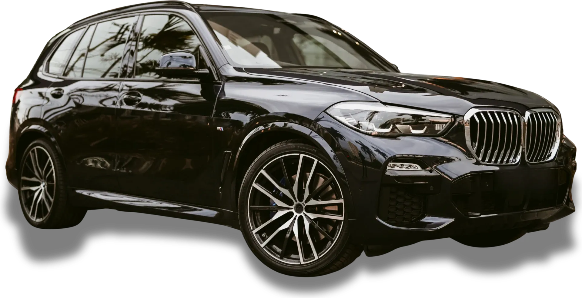 SUV noir rutilant